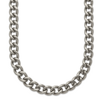 Chisel Titanium Polished 7.5mm Curb Chain