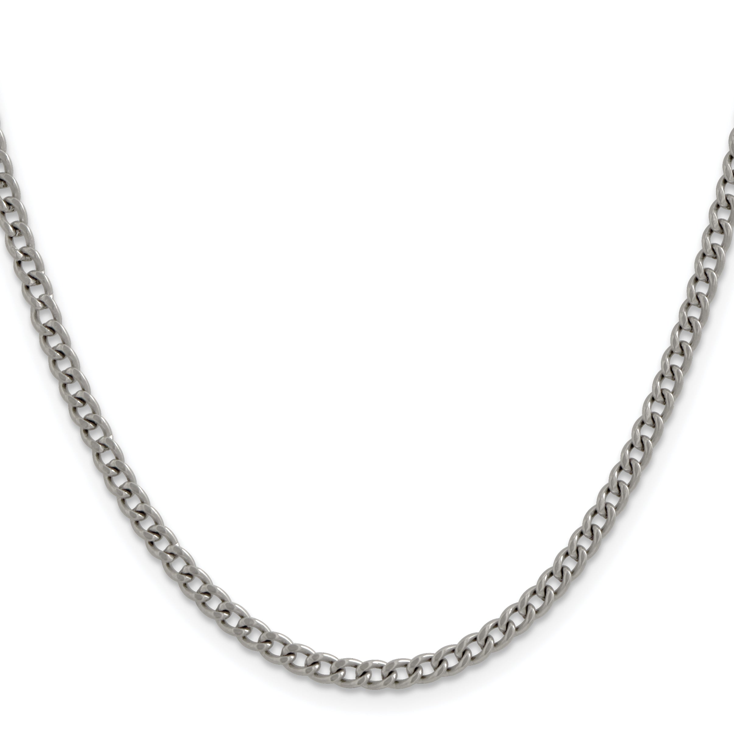 Chisel Titanium Polished 3.5mm Curb Chain Main image