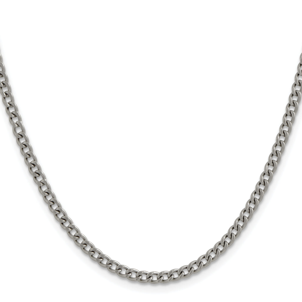 Chisel Titanium Polished 3.5mm Curb Chain