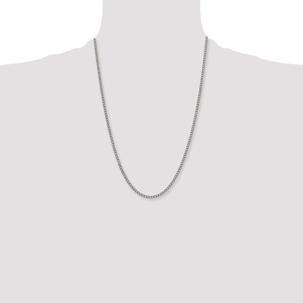 Chisel Titanium Polished 3.5mm Curb Chain