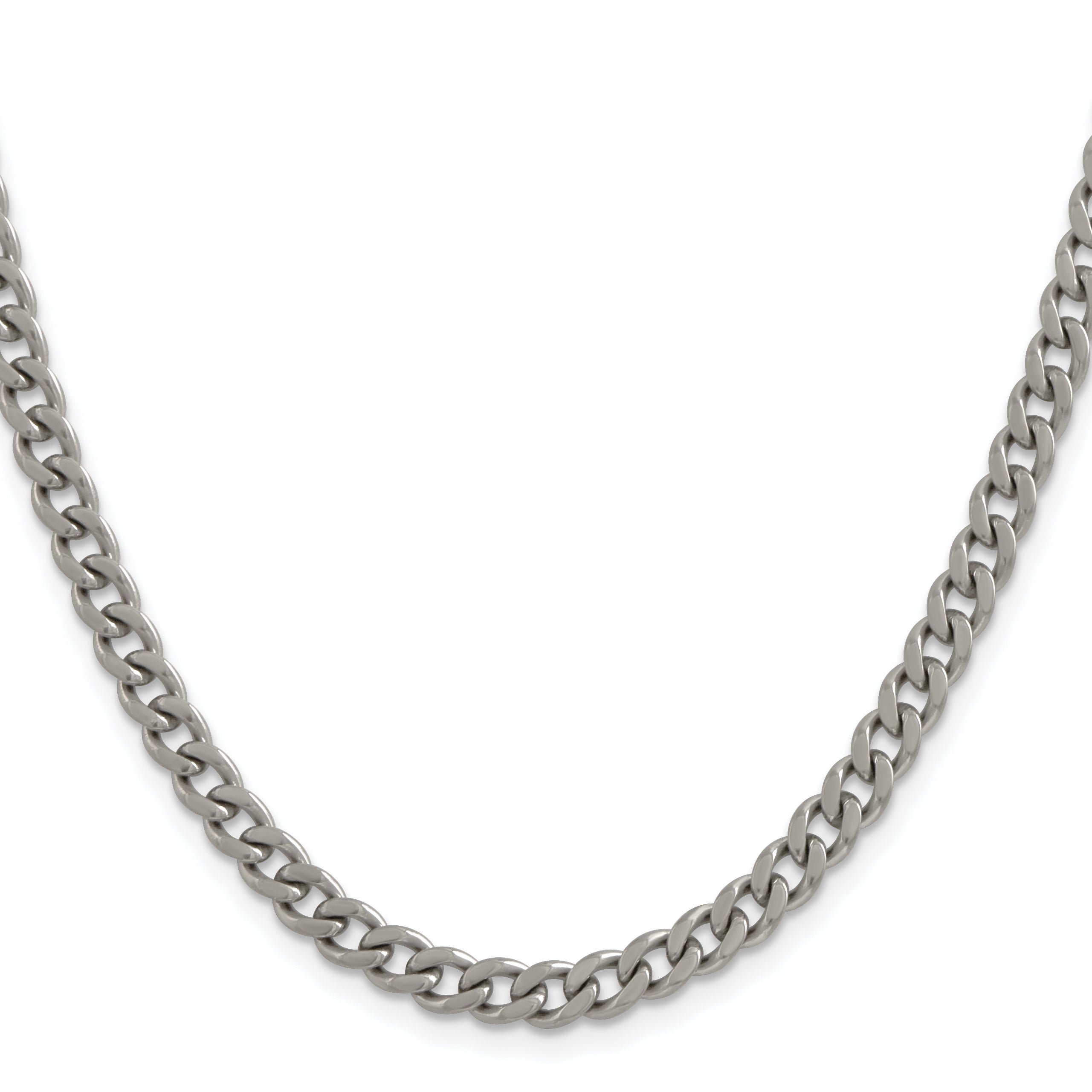Chisel Titanium Polished 5.5mm Curb Chain Secondary image
