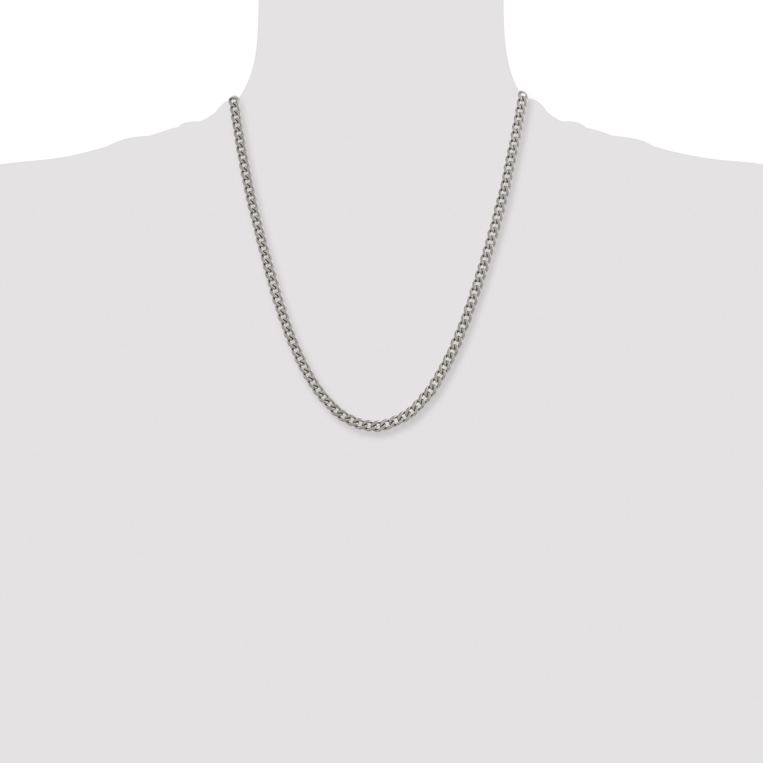 Chisel Titanium Polished 5.5mm 22 inch Curb Chain