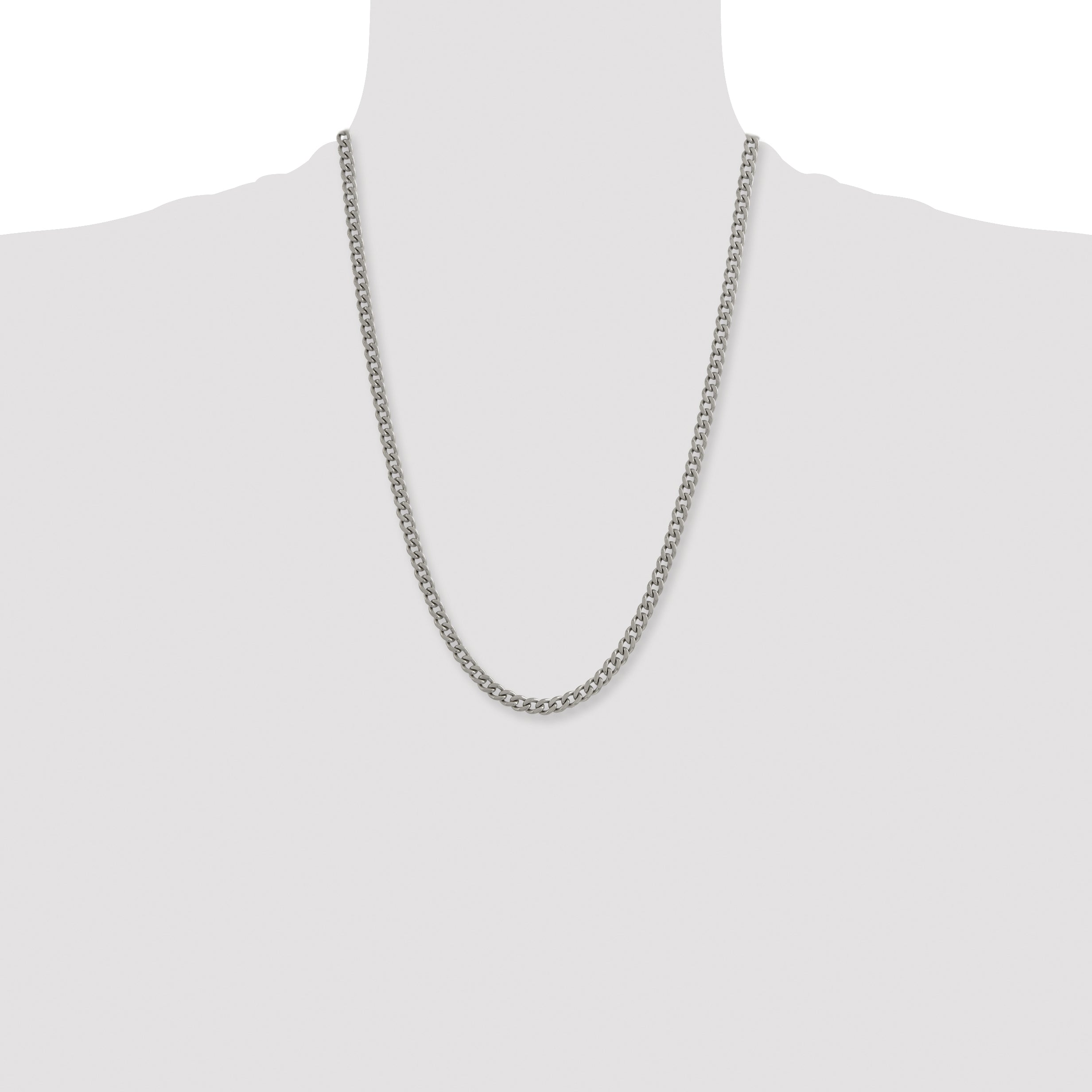 Chisel Titanium Polished 5.5mm Curb Chain