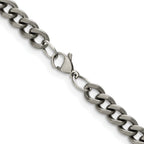 Chisel Titanium Polished 7.5mm Curb Chain
