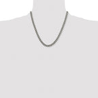 Chisel Titanium Polished 7.5mm Curb Chain