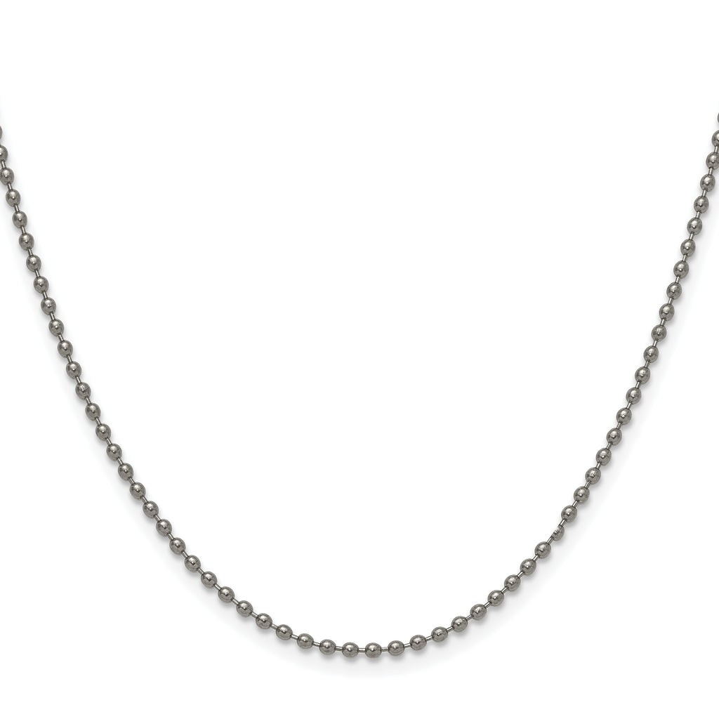 Chisel Titanium Polished 2.00mm Ball Chain