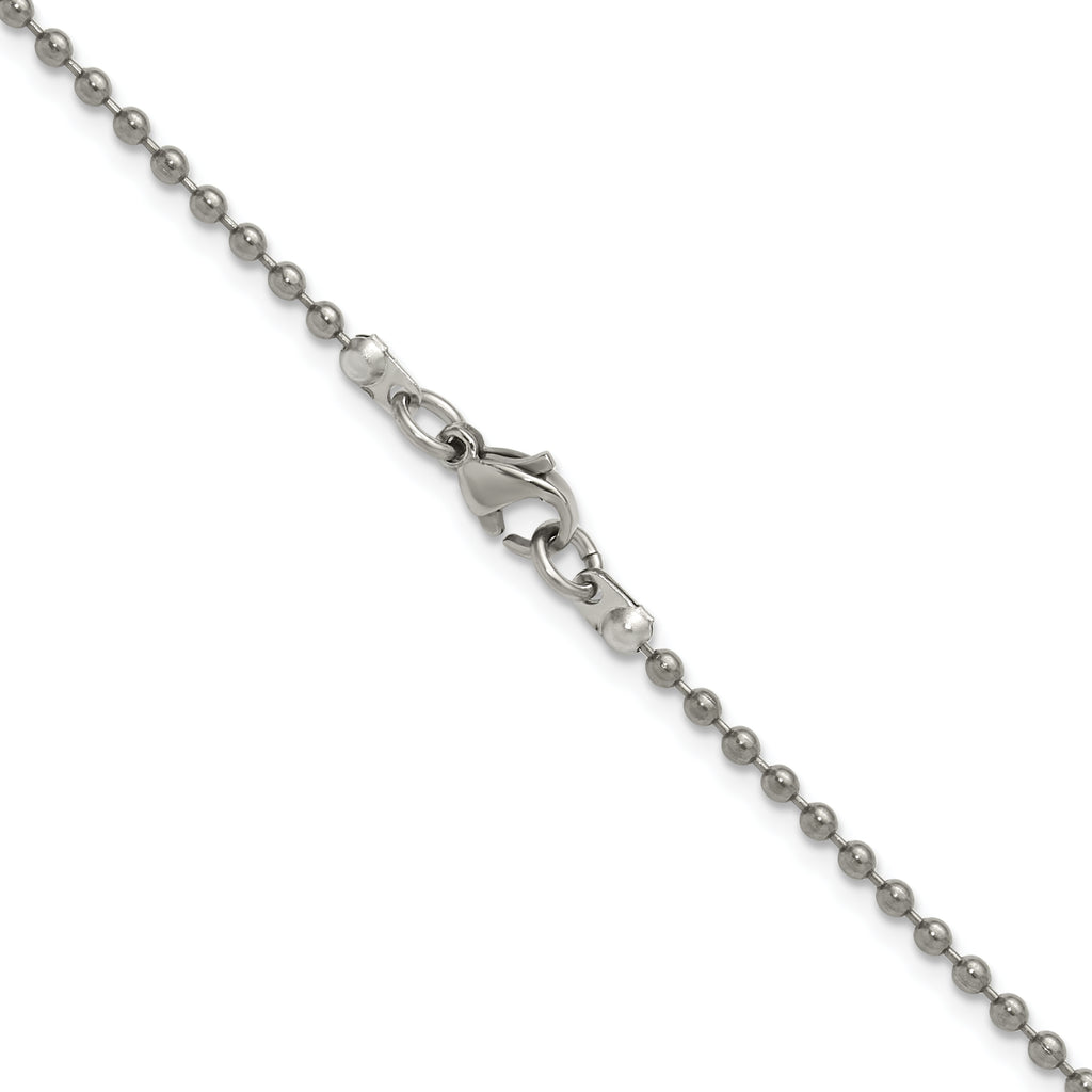 Chisel Titanium Polished 2.00mm Ball Chain