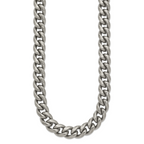 Titanium Curb Chain Necklace 10mm
