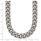 Titanium Curb Chain Necklace 10mm