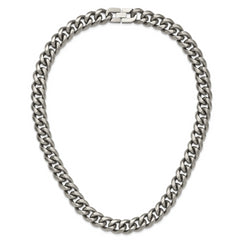 Titanium Polished 14.50mm Curb 22in Necklace