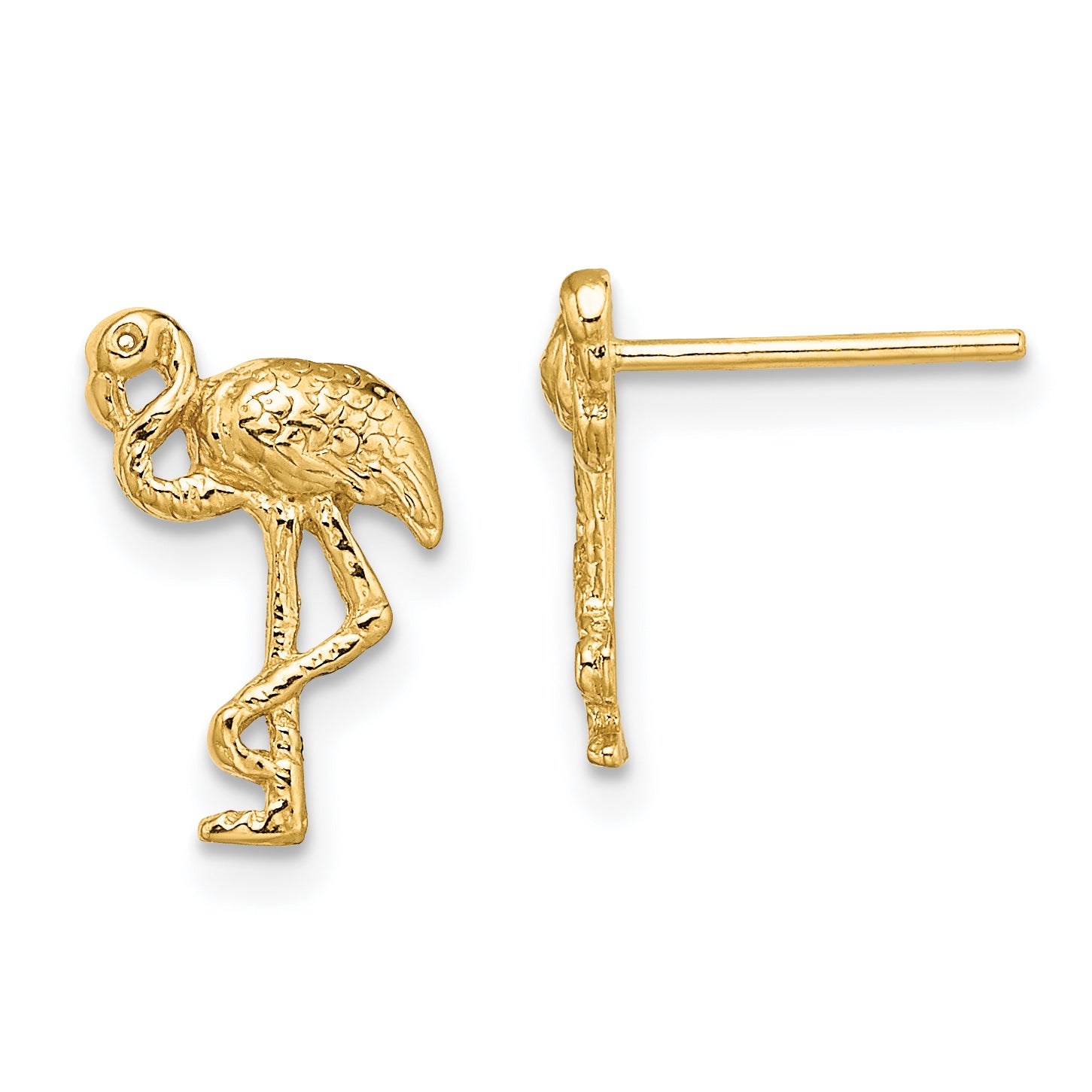 14K Flamingo Post Earrings Main image