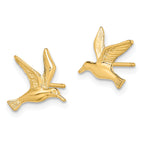 14K Polished Seagull Post Earrings
