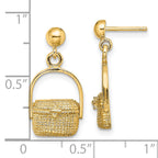 14K Nantucket Basket Earrings