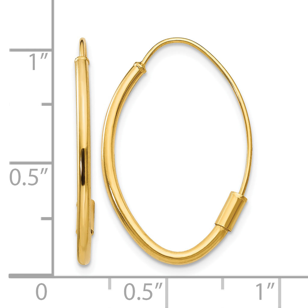 Wire Threader Earrings in 14K Yellow Gold - Sophia Jewelers