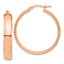 14k Rose Gold High Polished 5mm Hoop Earrings