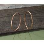 Endless Hoop Earrings in 14K Rose Gold, 1.5x40mm - Sophia Jewelers