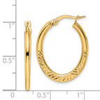 14K Yellow Gold Hoop Earrings