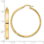 14K Polished Hoop Earrings