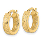 14K Polished Hoop Earrings