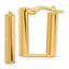 14K Polished U Shape Hoop Earrings
