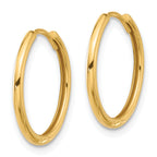 14K Polished Hinged Hoop Earrings