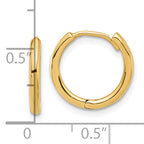 14K Polished Hinged Hoop Earrings