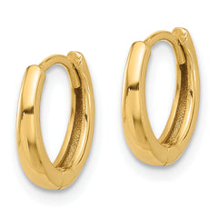 14K Polished Hinged Hoop Earrings