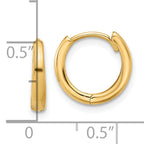 14K Polished Hinged Hoop Earrings