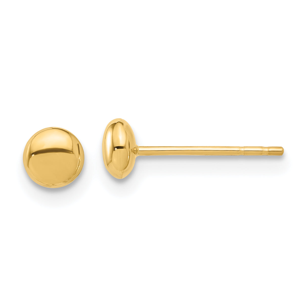 14K Polished 4.5mm Button Post Earrings Main image