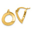 14k Polished Twisted Tube Hoop Earrings