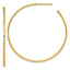 14k Polished 1.2 x 45mm Solid C-Hoop Post Earrings