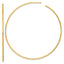 14k Polished 1.2 x 65mm Solid C-Hoop Post Earrings