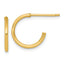 14k Polished 1.5 x 14mm Solid C-Hoop Post Earrings
