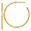14k Polished 1.5 x 35mm Solid C-Hoop Post Earrings