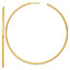 14k Polished 2.0 x 80mm Tube C-Hoop Post Earrings