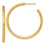 14k Polished 2.5 x 40mm Tube C-Hoop Post Earrings