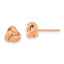 14k Rose Gold Polished Love Knot Post Earrings
