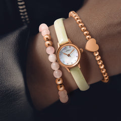 Ladies Chisel Stainless Steel White Dial Watch