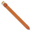 Moog Gold-plated Orange Glimmer Finish Satin Fabric Watch Band