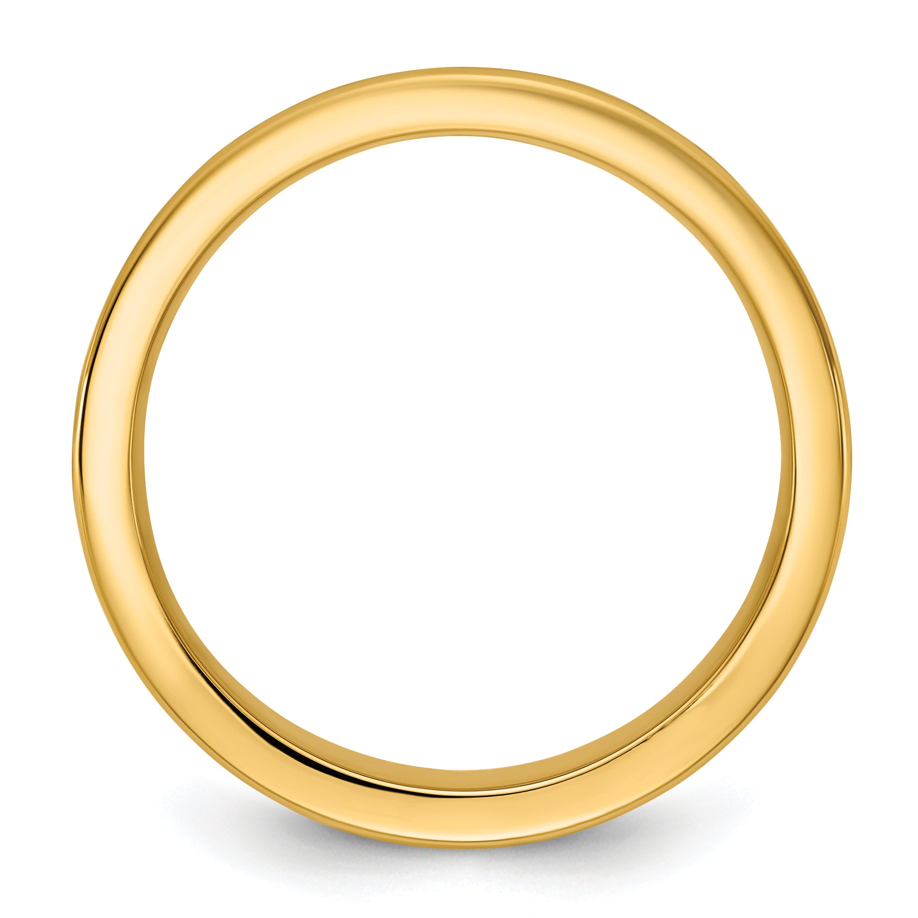 14k Two-Tone Y/W 7mm Step Up Beveled Wedding Band Size 7 Secondary image