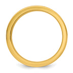14k Two-Tone Yellow and White 8mm Step Up Beveled Wedding Band