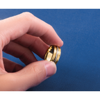 14k Two-Tone Yellow and White 7mm Single Banded Wedding Band