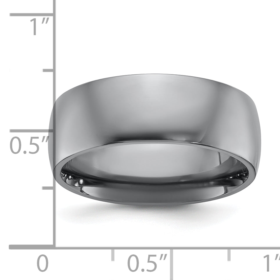 Chisel Tantalum Polished 8mm Band