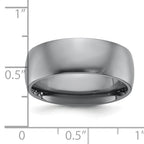 Chisel Tantalum Polished 8mm Band