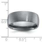 Chisel Tantalum Brushed 8mm Band