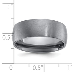 Chisel Tantalum Brushed 8mm Band