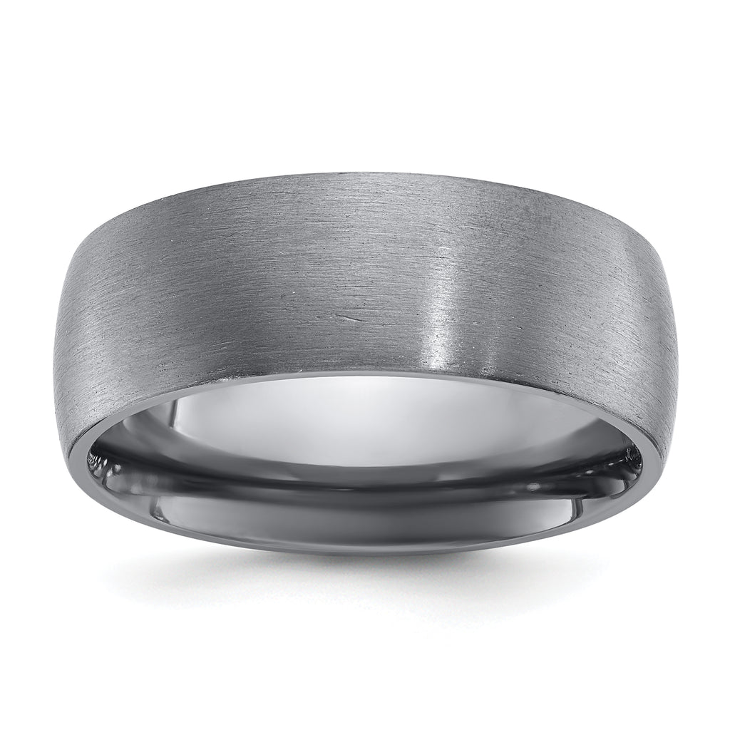 Chisel Tantalum Brushed 8mm Band