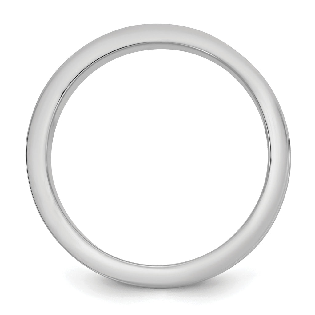 14k Two-Tone White and Yellow Gold 6mm Step Up Flat Edge Wedding Band