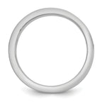 14k Two-Tone White and Yellow Gold 6mm Step Up Flat Edge Wedding Band