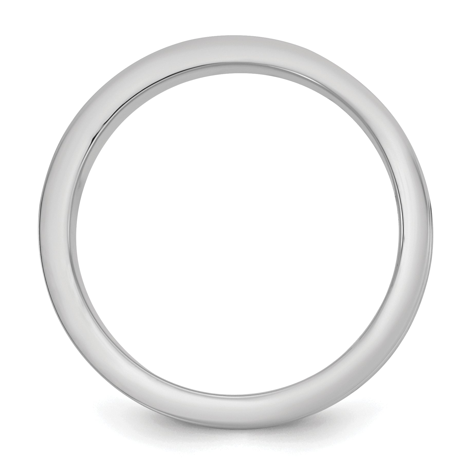 14k Two-Tone White and Yellow Gold 6mm Step Up Flat Edge Wedding Band